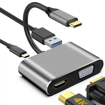 Type-C zu HDMI HD-Konverter Multifunktionales Docking-Station Handy-PC USB Multi-Port Erweiterungsdock - 11