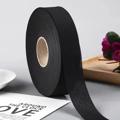 3-4cm Polyester Çapraz Kesim Kenar Bağı Şerit, Sert, Perde ve Ayakkabı İçin