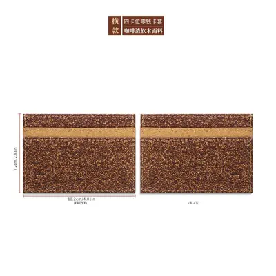 Kork-Reisepass-Tasche mit Kaffeesatz-Design - 8