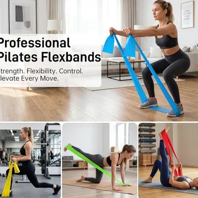 Resistance Band for Yoga, Rehabilitation and Strength Training Elastic Exercise Band - 3