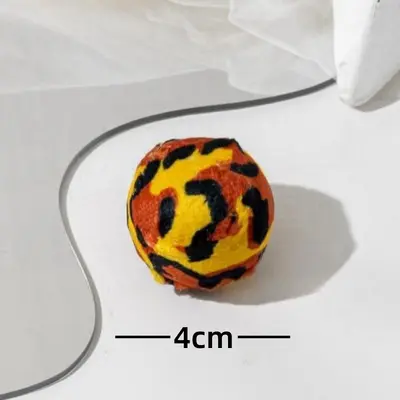 Colorful plastic bell ball mesh cut ball sound funny cat ball pet supplies self-pleasure chewing cat toy - 11