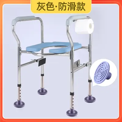 Non-Slip Toilet Seat Riser with Large Suction Cup, No Drilling Required - 8