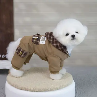 Pet Dog Four-Legged Cotton Coat, Autumn Winter - 7