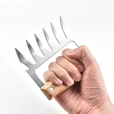 Ayı Pençeli Et Ayırıcı Çok Fonksiyonlu BBQ Mangal Aracı
