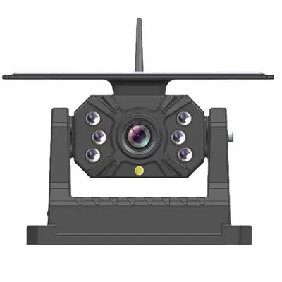 Güneş enerjili kablosuz dikiz kamerası, manyetik montaj, 1080P, 128G DVR