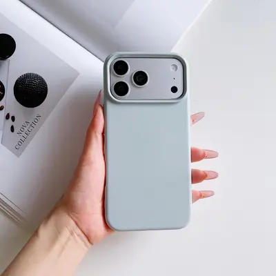 Macaron color liquid silicone iPhone 17 Pro Max case minimalist - 10