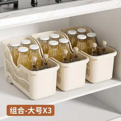 Wheeled Kitchen Storage Cabinet Large Capacity - 13
