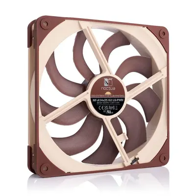 Baykuş NF-A14X25 G2 PWM 14 cm kasa fanı, akıllı sıcaklık kontrollü