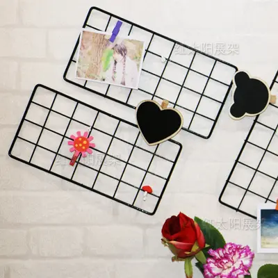 Metal Mesh Display Rack, Square White Iron Mesh Hanging Rack - 4