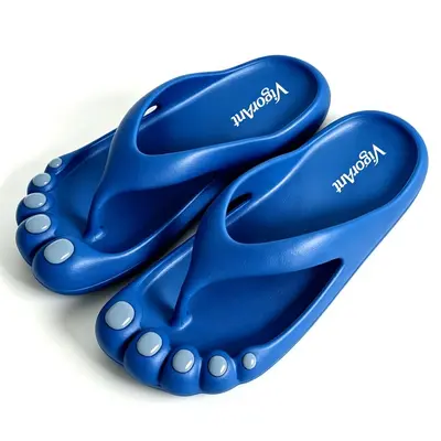 EVA Beach Slippers, Anti-Collision Toe, Quick-Dry Breathable, Five-Toe Design - 11