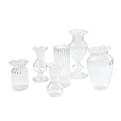Mini Handmade Glass Vase for Eternal Flowers Desk Decor - 5