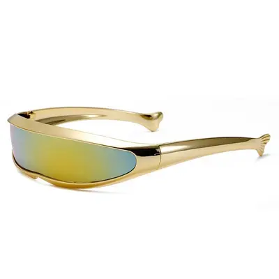 X-Men-Stil Einteilige Sonnenbrille, personalisierbar, Laser-Design - 4