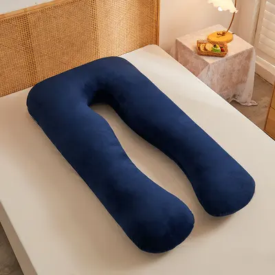 U-Shaped Pregnancy Pillow, Pure Cotton, Removable Washable Cover - 11
