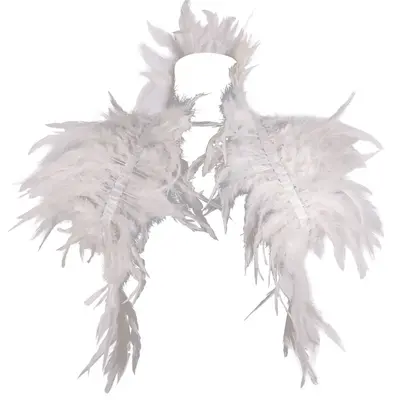 Sexy Feather Cape with Tie Straps for Party and Festival Costume - 7