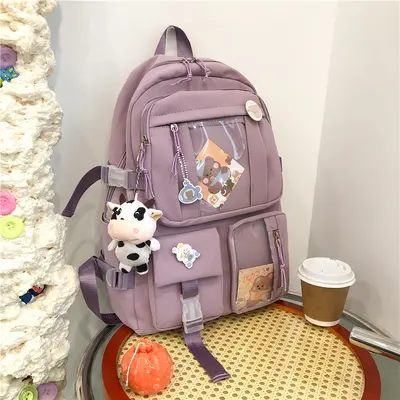 Japanese Harajuku Style Student Backpack, Korean Style Schoolbag - 9