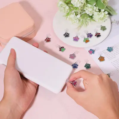 16 Kombinli USB-C Toz Koruyucusu Kawaii Dust Plug Charm, Emaye Kedi Pençesi Yeni Model
