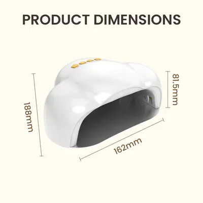 Cross-border New Nail Art Shop Gel Polish Curing Lamp Fast-Drying Cloud Nail Dryer LED Smart Sensor Nail Light