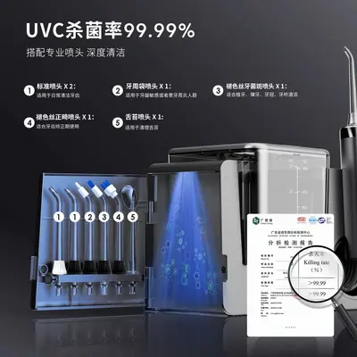 Countertop Water Flosser with Heating, Large Tank and UVC Sterilization - 4