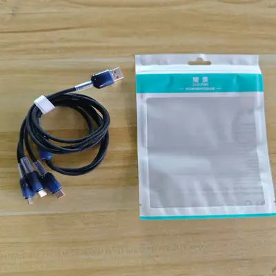 现货数据线三合一 适用苹果华为荣耀120w快充线一拖三充电线批发 - 9