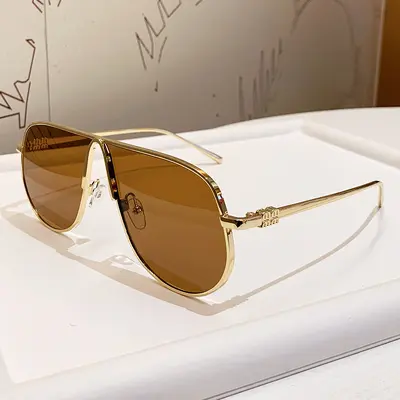 Large-Frame Metal Toad Sunglasses, Versatile Fashion Street Style - 11
