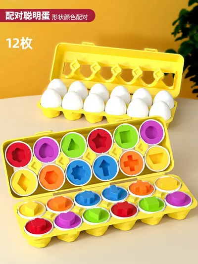 Apple Shape Matching Toy for Early Childhood Shape and Color Learning - 11