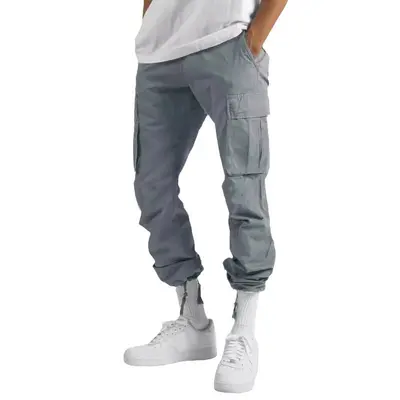 Men's Cargo Pants, Multi-Pocket, Drawstring Waist, Casual Trousers
