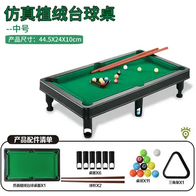 Çocuklar İçin Ev Tipi Mini Bilardo Masası, Gerçekçi Büyük Toplar, Kapalı Alan Masaüstü Oyu - 7