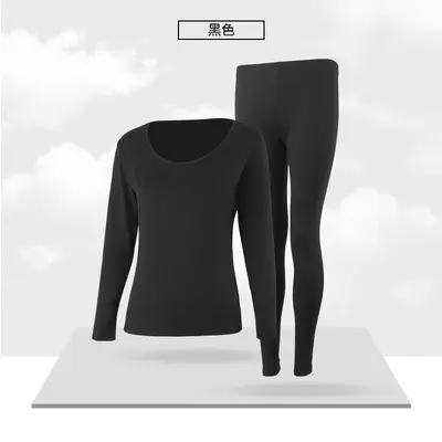 Fleece-lined autumn thermal underwear set, thin model - 8