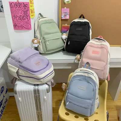 Large-Capacity School Backpack for Students, Japanese Korean Style - 2