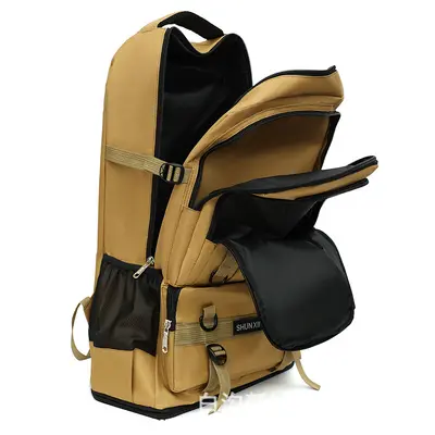 Rucksack zur grenzüberschreitenden Erweiterung, strapazierfähiger Retro-Rucksack, extra großer Wanderrucksack, Arbeitsreise-Camping-Gepäcktasche
