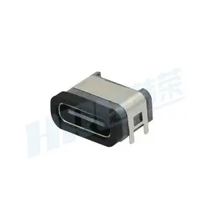 Han Rong basit TYPE-C 3.1 su geçirmez dişi soket su geçirmez USB soketi 6PIN hızlı şarj sağlayın