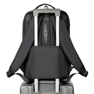 Expandable Men's Business Backpack with Laptop Compartment - 6