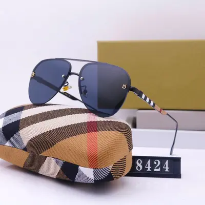 Large Frame Sunglasses Classic Unisex Rimless Driving Sunglasses 8424 - 1