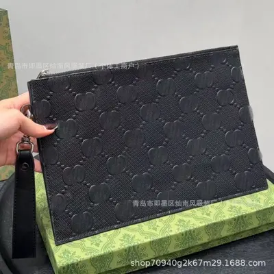 Men's Clutch Bag, Large Capacity, Underarm Style, Classic Design - 10