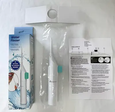 WATER FLOSS Taşınabilir Diş Duşu, Manuel ve Seyahat Modeli - 8