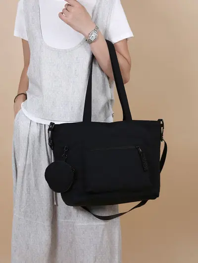Grenzüberschreitende Großraum-Tote-Tasche, modische Damen-Schultertasche, schlicht elegant, vielseitig kombinierbar, Pendler-Tasche, individuelle Damen-Handtasche