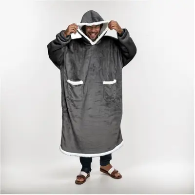 Tie-Dye Hooded Wearable Blanket, Sherpa, Flannel - 13