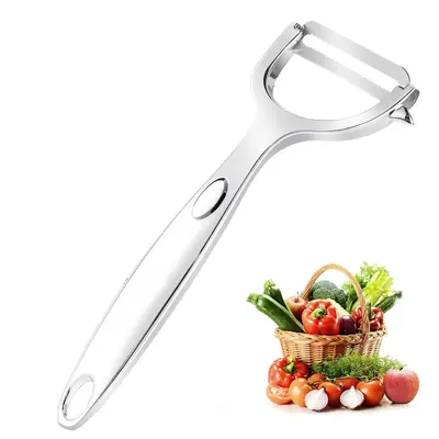 Paslanmaz çelik 3-in-1 sebze soyma bıçağı - 6