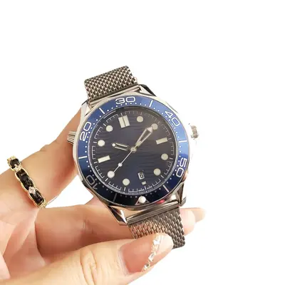 Men's quartz watch mesh band calendar luminous dial