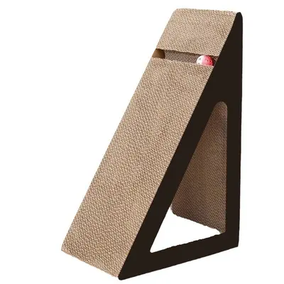 Vertical Triangle Cat Scratching Board, Corrugated Paper - 6