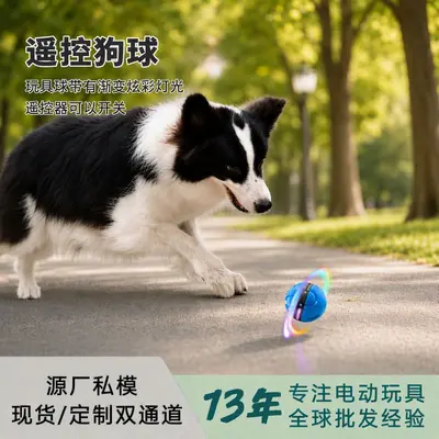 Uzaktan kumandalı akıllı köpek oyuncağı, zıplayan ve yuvarlanan top