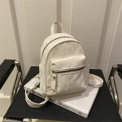 Women's Small Simple Backpack, Casual Daily and Travel Use - 7