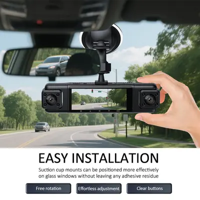跨境4镜头4录行车记录仪高清夜视1080P前后左右360度广角汽车DVR