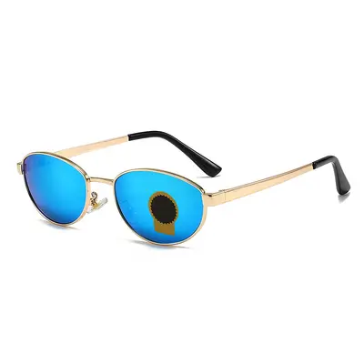 Metal Retro Sunglasses with UV Protection, Colored Coated Lenses, Model 3774 - 5
