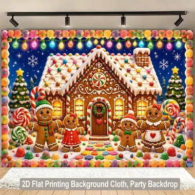 Weihnachts-Hintergrundtuch für Innen- und Außendekoration