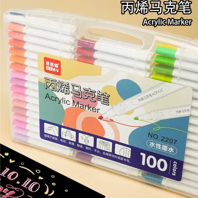 Acryl-Markerstift 100er-Set, Dreieckform