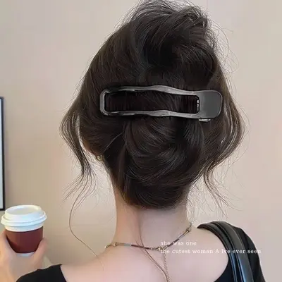 Premium Duck Mouth Clip Large Size Back Head Claw Clip Premium Delicate Hair Clip High Volume Butterfly Bow Hair Clip Straight Clip - 9