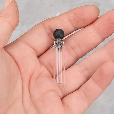 B016-0.5ml 1ml 2ml 3ml parfüm esansiyel yağ örnek dağıtım şişesi örnek cam şişe test tüpü deneme şişesi kapakları - 8