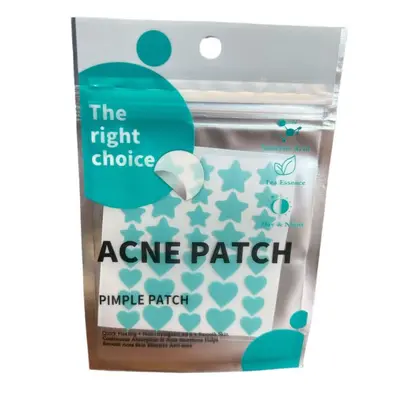 Heart and Star Pimple Patch, Makeup-Compatible, Pus-Absorbing Acne Patch - 6