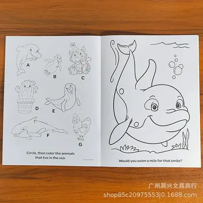 Cartoon-Malbuch für Vorschulkinder - 4